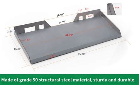 skid steer quick attach plate specs|bobcat quick attach plate dimensions.